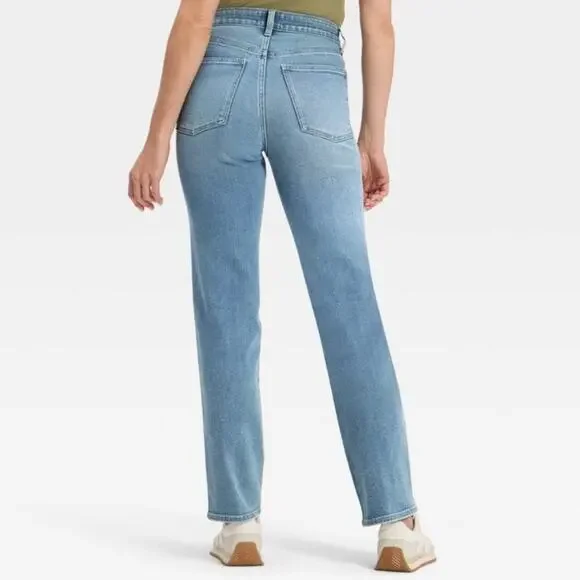 High Rise Slim Straight Denim Jeans Womens, Size 8 (29) - Picture 11 of 12